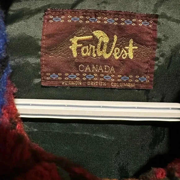 Far West vintage southwestern/Santa Fe style lined jacket oversized M Wool blend - Picture 3 of 9